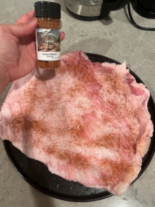 DesertMont Dry Rub Gourmet Spice Blend on Grilled Pork Tenderloin